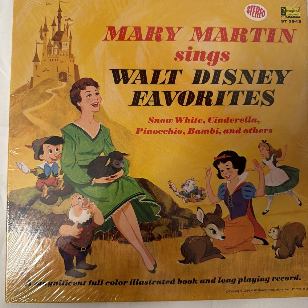 Disney 1966 Mary Martin Sings Walt Disney Favorites 33 1/3 SEALED 3943 - Picture 8 of 16